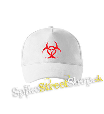 BIOHAZARD - Red Sign - biela šiltovka