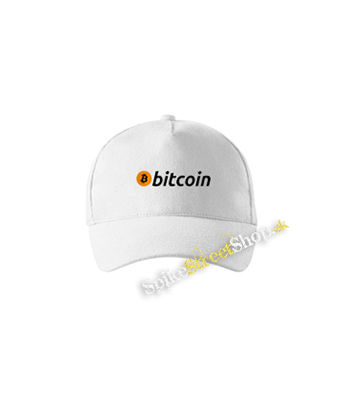 BITCOIN - Logo - biela šiltovka