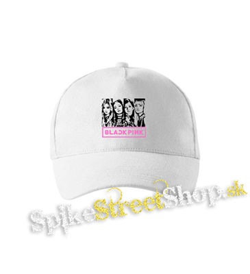 BLACKPINK - Logo & Band - biela šiltovka