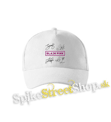 BLACKPINK - Logo & Signature - biela šiltovka
