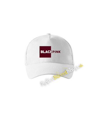 BLACKPINK - Pink Square Crest - biela šiltovka