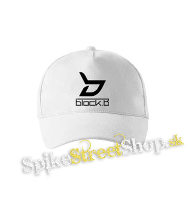 BLOCK B - Logo - biela šiltovka