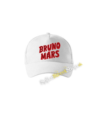 BRUNO MARS - Logo - biela šiltovka