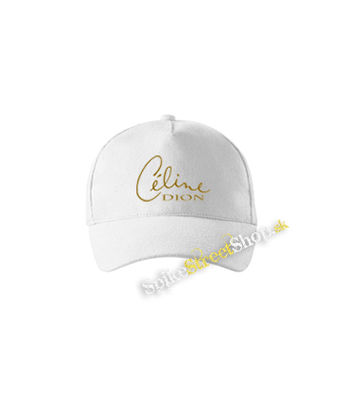 CELINE DION - Logo - biela šiltovka