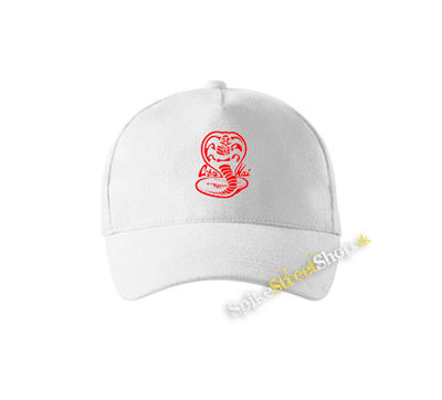 COBRA KAI - Red Cobra Logo - biela šiltovka