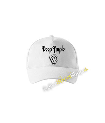 DEEP PURPLE - Logo Crest - biela šiltovka