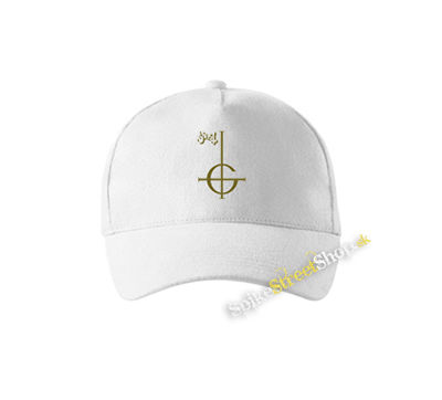 GHOST - Gold Logo - biela šiltovka