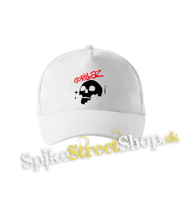 GORILLAZ - Skull - biela šiltovka