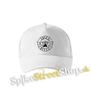 GUNS N ROSES - Circle Logo - biela šiltovka