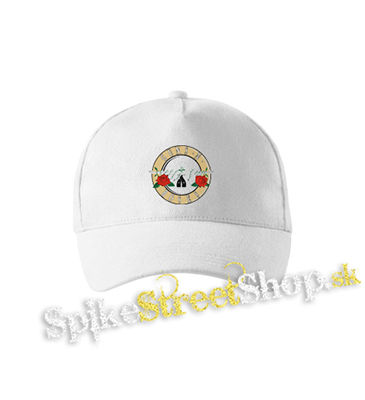 GUNS N ROSES - Classic Logo - biela šiltovka