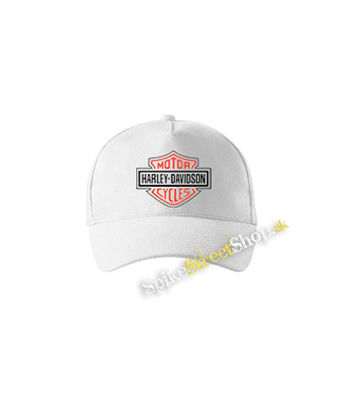 HARLEY DAVIDSON - Red Crest Logo Motive 2 - biela šiltovka