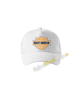 HARLEY-DAVIDSON MOTORCYCLES - biela šiltovka