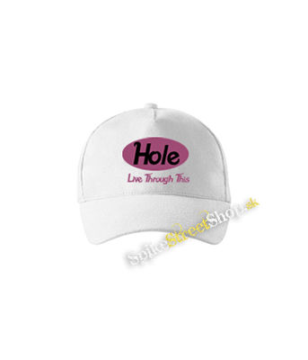 HOLE - Live Through This - biela šiltovka