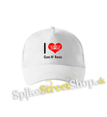 I LOVE GUNS N ROSES 2 - biela šiltovka