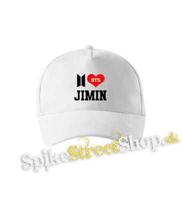 I LOVE JIMIN - Bangtan Boys - biela šiltovka