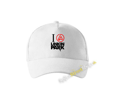 I LOVE LINKIN PARK - Crest Motive - biela šiltovka