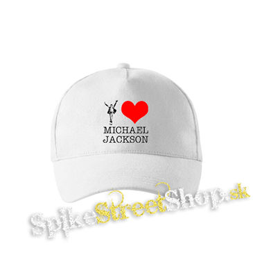 I LOVE MICHAEL JACKSON - biela šiltovka