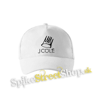 J COLE - Logo - biela šiltovka