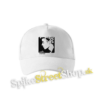 JUSTIN BIEBER - Logo & Portrait Motive 2 - biela šiltovka