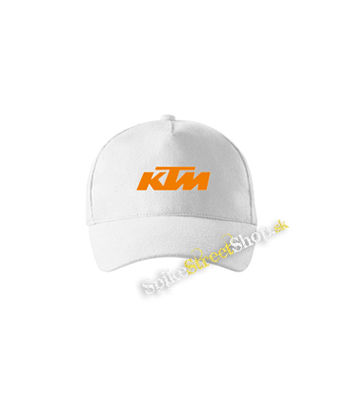 KTM - Orange Logo - biela šiltovka