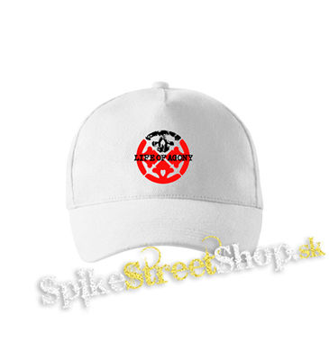 LIFE OF AGONY - Logo Symbol Crest - biela šiltovka