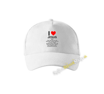 LIL NAS X - I Love Jesus - biela šiltovka