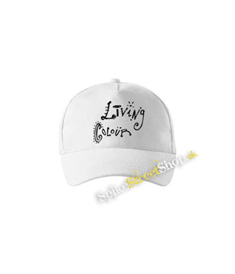 LIVING COLOUR - Logo - biela šiltovka