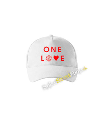MANCHESTER UNITED - One Love - biela šiltovka