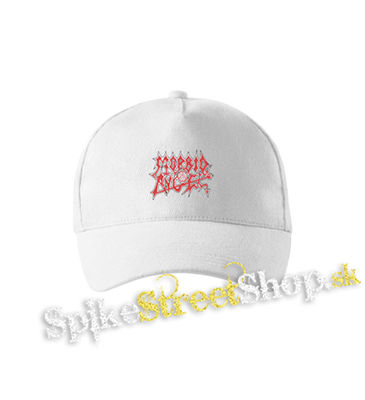 MORBID ANGEL - Logo Red White - biela šiltovka