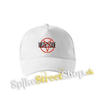MOTLEY CRUE - Logo Pentagram - biela šiltovka