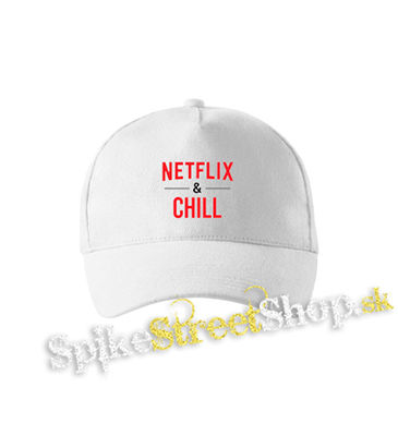 NETFLIX & CHILL - biela šiltovka