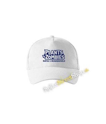 PLANTS VS ZOMBIES - Logo - biela šiltovka