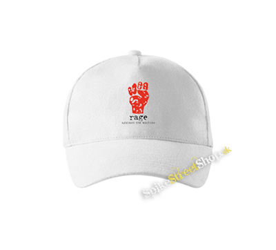 RAGE AGAINST THE MACHINE - Logo Paw - biela šiltovka