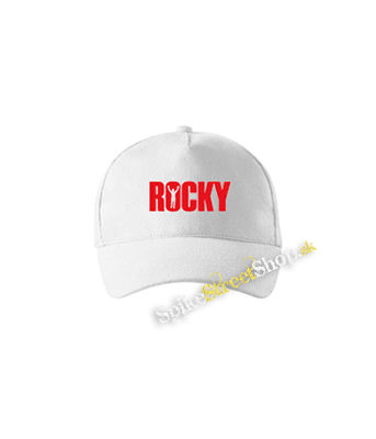 ROCKY - Red Rocky Balboa Movie Logo - biela šiltovka
