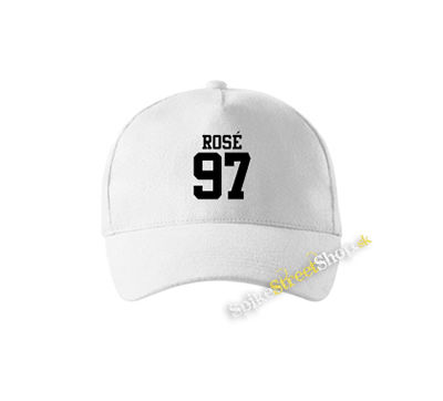 ROSÉ 97 - White Logo - biela šiltovka