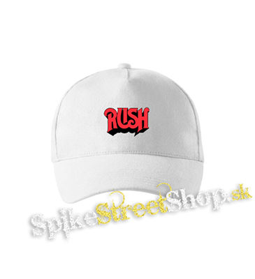 RUSH - Logo Red - biela šiltovka