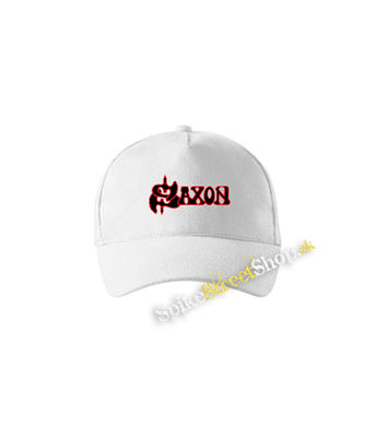 SAXON - Logo - biela šiltovka