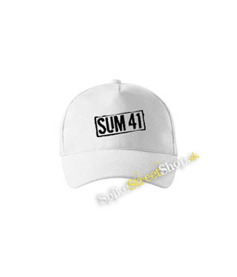 SUM 41 - Logo - biela šiltovka