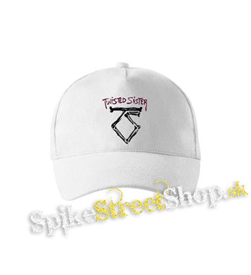 TWISTED SISTER - Logo - biela šiltovka