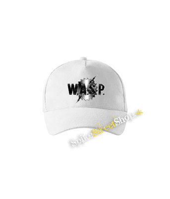 W.A.S.P. - Logo - biela šiltovka