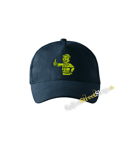FALLOUT - Vault Boy Green Vintage - tmavomodrá šiltovka