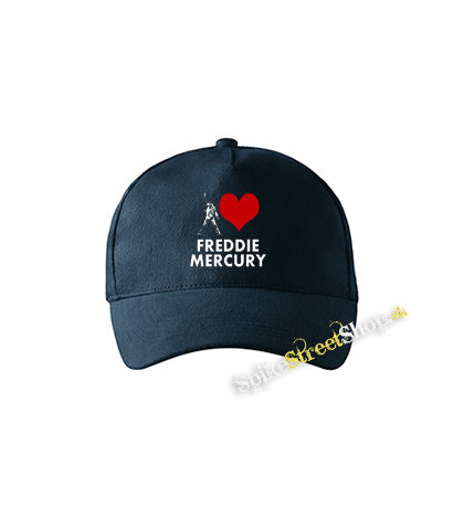 I LOVE FREDDIE MERCURY - tmavomodrá šiltovka