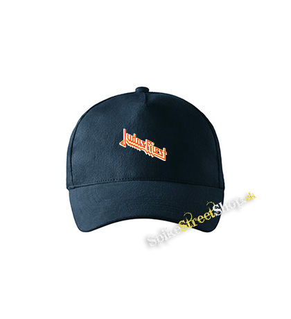 JUDAS PRIEST - Orange Yellow Classic Logo - tmavomodrá šiltovka