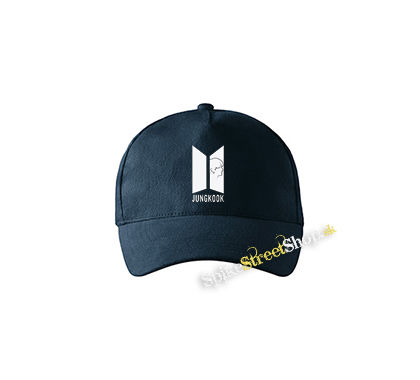 JUNGKOOK - BTS Logo & Portrait - tmavomodrá šiltovka