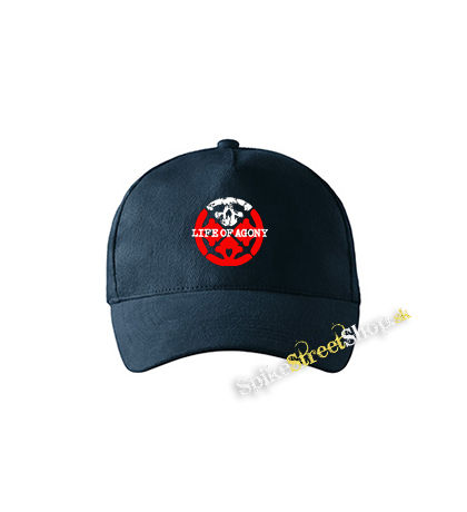 LIFE OF AGONY - Logo Symbol Crest - tmavomodrá šiltovka