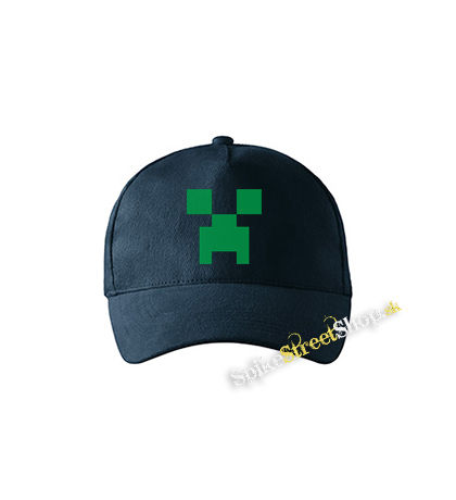 MINECRAFT - Green Creeper - tmavomodrá šiltovka