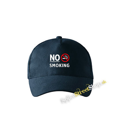 NO SMOKING - Slogan - tmavomodrá šiltovka
