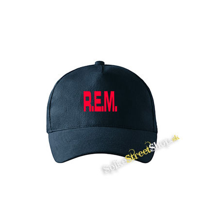 REM - Logo Red - tmavomodrá šiltovka