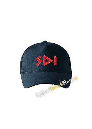 SDI - Logo Red White - tmavomodrá šiltovka