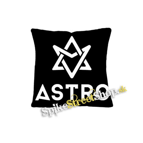 ASTRO - Logo NA ČIERNE - vankúš